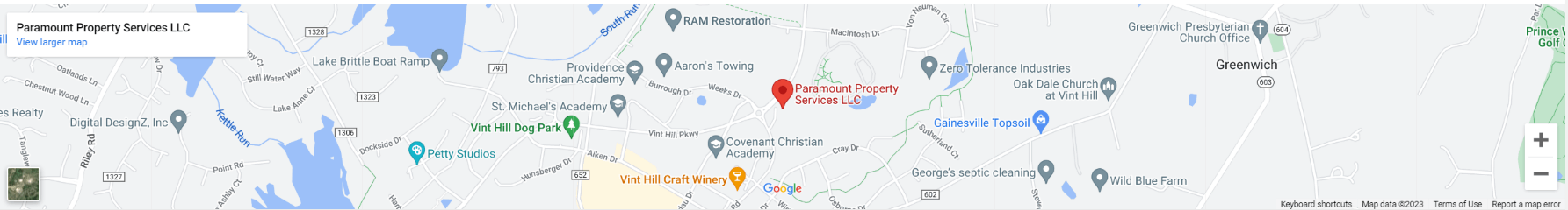 A map of paramount property services, llc.